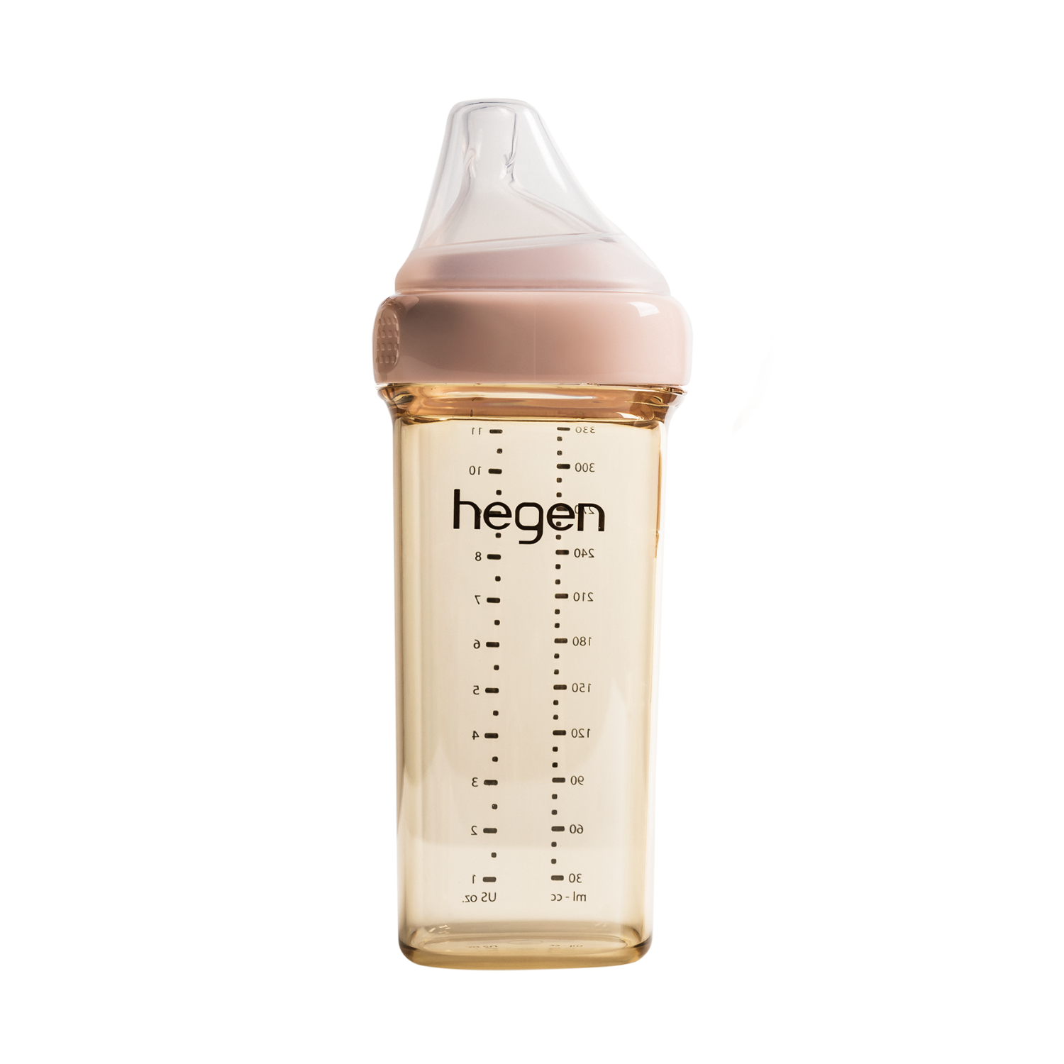 Hegen PCTO™ 330ml/11oz Feeding Bottle PPSU PINK with Fast Flow Nipple (6 months and beyond)
