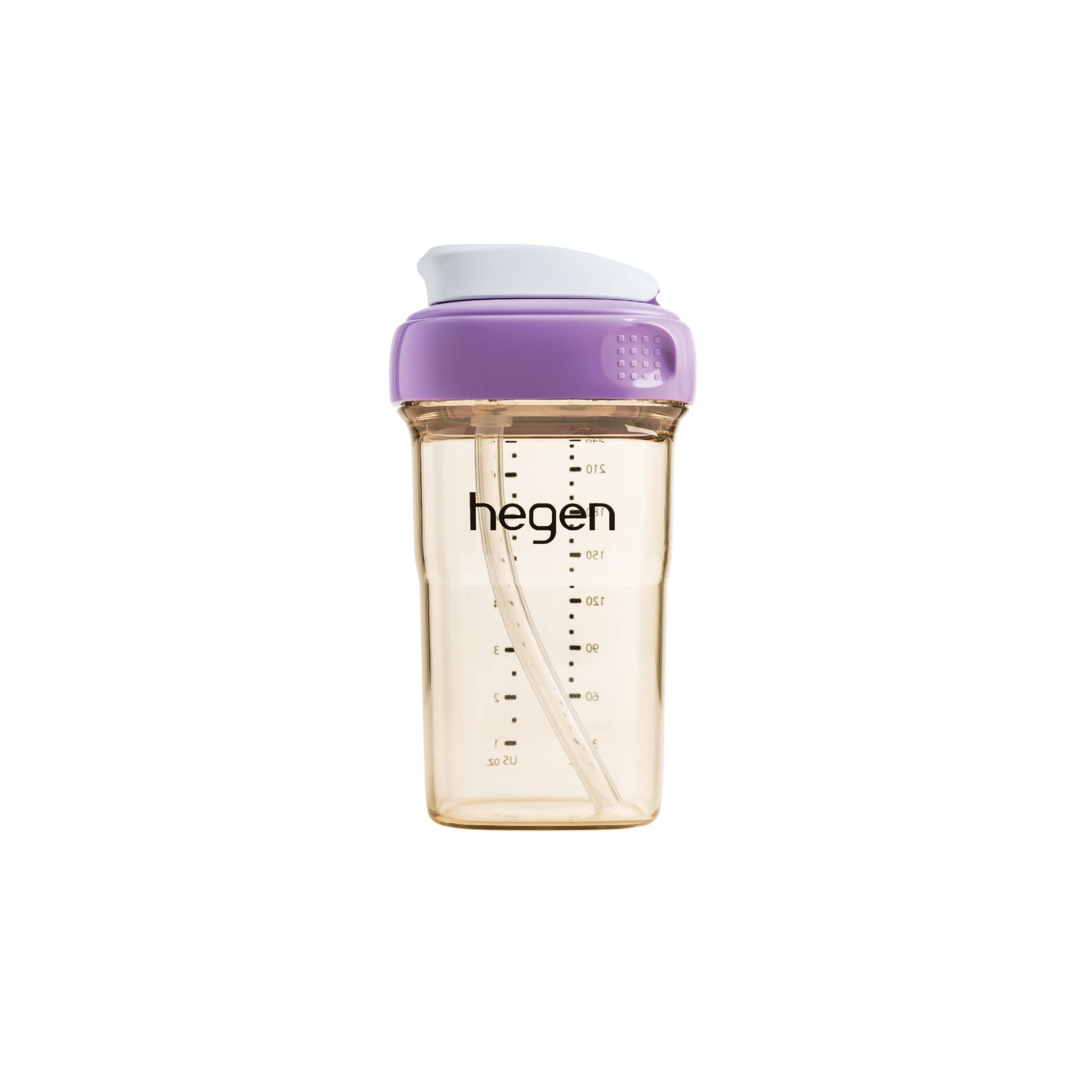 Hegen PCTO™ 240ml/8oz Straw Cup PPSU Purple (Slow Flow) - 6 months and above