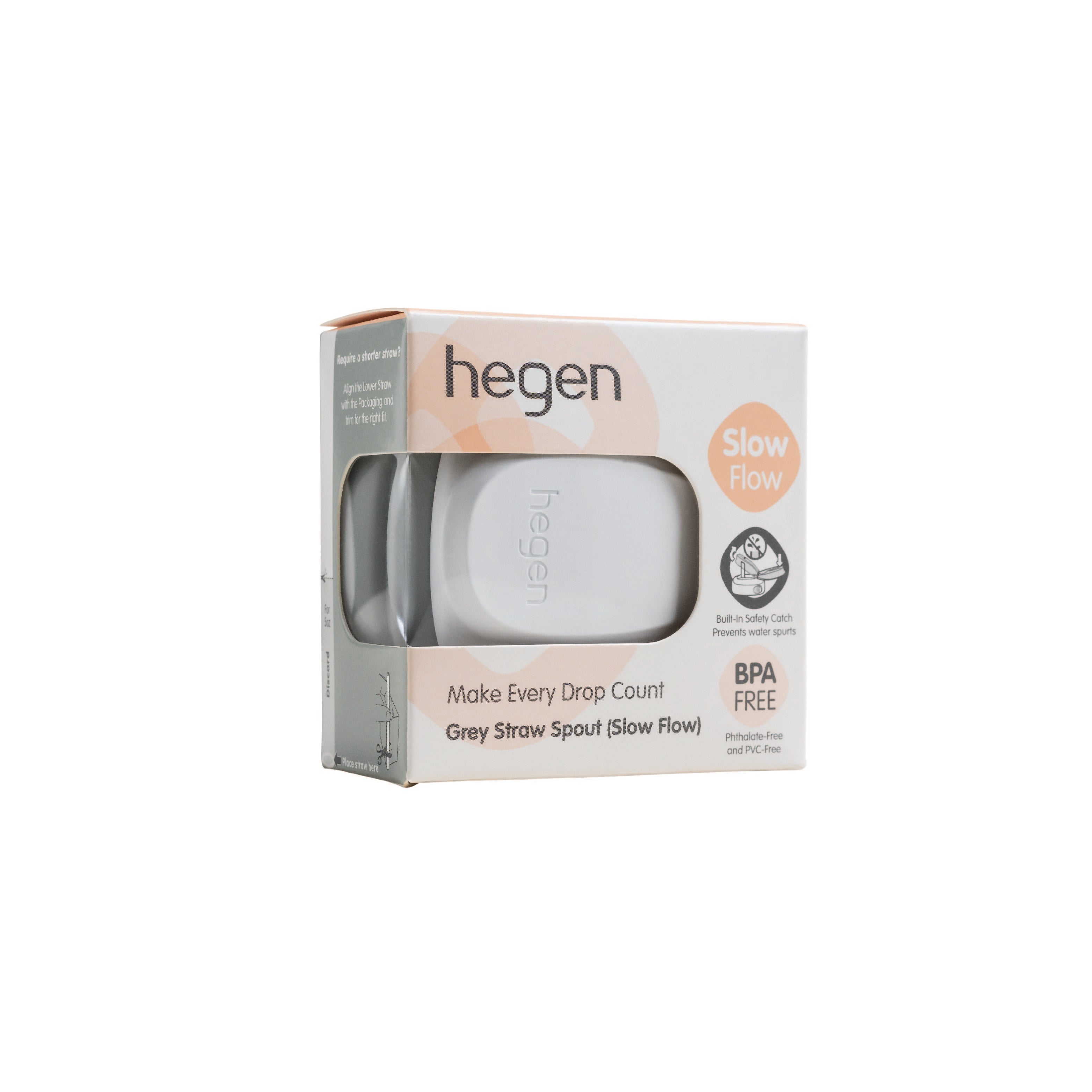 Hegen PCTO™ Straw Spout Grey (Slow Flow) - 6 months and above (Only for 8oz/240ml)