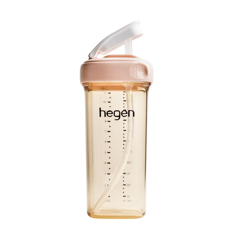 Hegen PCTO™ 330ml/11oz Straw Cup PPSU Pink (9 months and above) - hegen.us