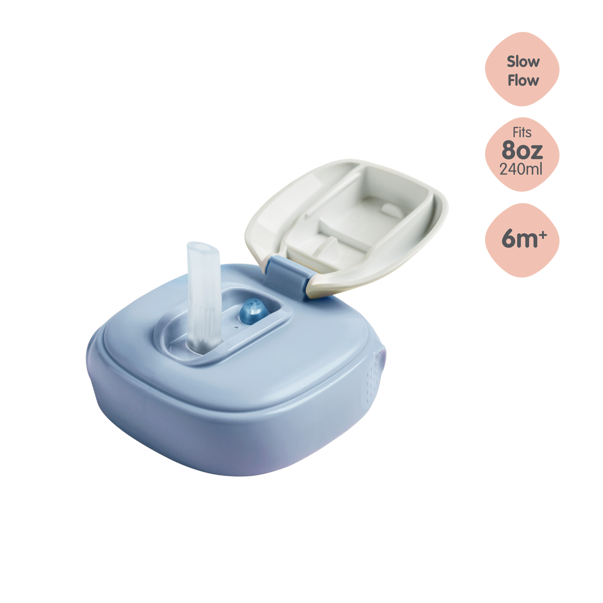Hegen PCTO™ Straw Spout Blue (Slow Flow) - 6 months and above (Only for 8oz/240ml)