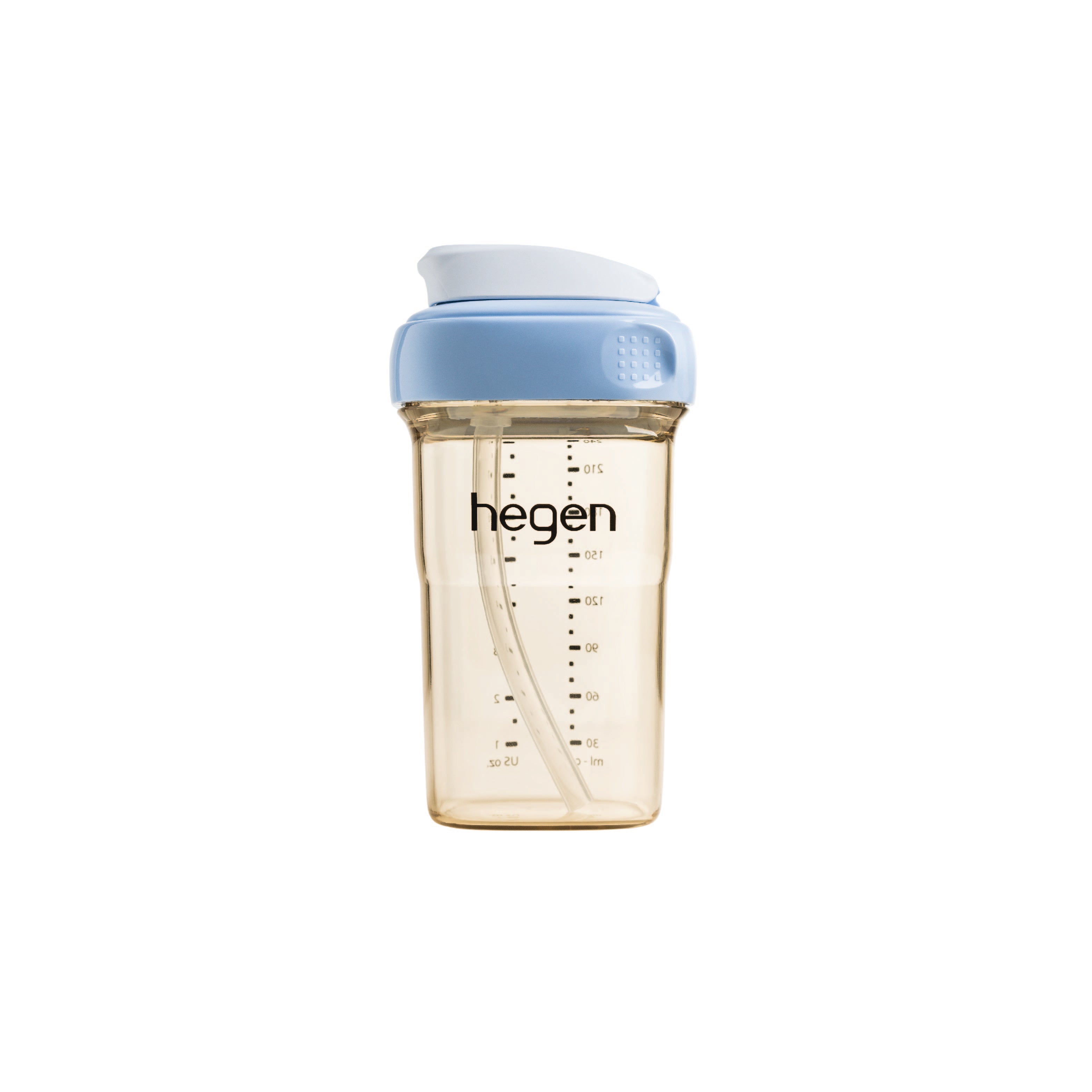 Hegen PCTO™ 240ml/8oz Straw Cup PPSU Blue (Slow Flow) suitable for 6 months and above