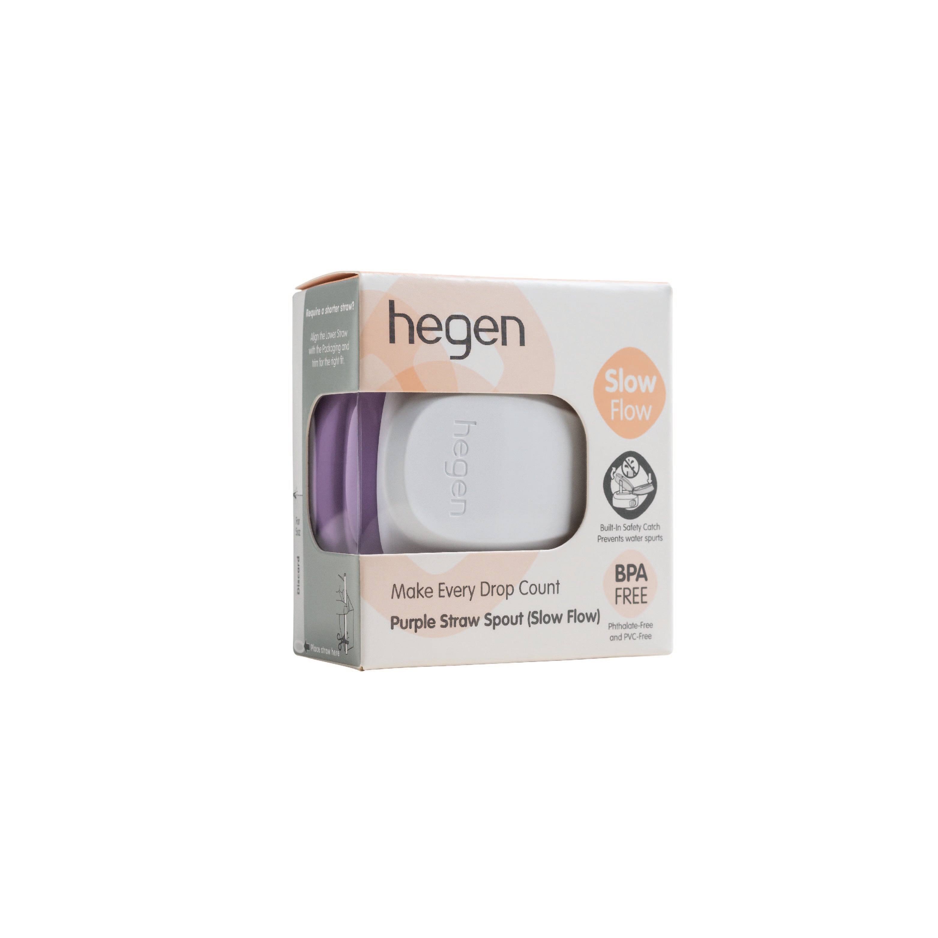 Hegen PCTO™ Straw Spout Purple (Slow Flow) - 6 months and above (Only for 8oz/240ml)