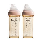 Hegen PPSU Baby Bottle - 6 Months Plus - 330ml/11oz - Pink - 2-Pack