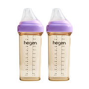 Hegen PPSU Baby Bottle - 6 Months Plus - 330ml/11oz - Purple - 2-Pack