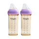 Hegen PPSU Baby Bottle - 6 Months Plus - 330ml/11oz - Purple - 2-Pack