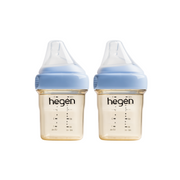 Hegen PPSU Baby Bottle - 1 to 3 Months 150ml/5oz - Blue - 2-Pack