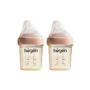 Hegen PPSU Baby Bottle - 1 to 3 Months 150ml/5oz - Pink - 2-Pack