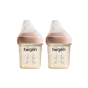 Hegen PPSU Baby Bottle - 1 to 3 Months 150ml/5oz - Pink - 2-Pack