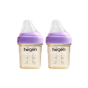 Hegen PPSU Baby Bottle - 1 to 3 Months 150ml/5oz - Purple - 2-Pack
