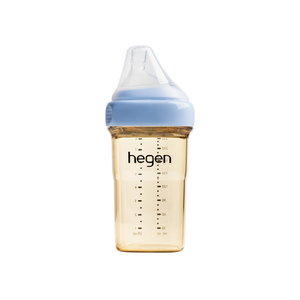 Hegen PPSU Baby Bottle - 3 to 6 Months - 240ml/8oz - Blue