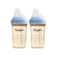 Hegen PPSU Baby Bottle - 3 to 6 Months - 240ml/8oz - Blue - 2-Pack