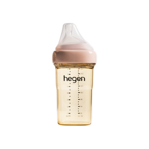 Hegen PPSU Baby Bottle - 3 to 6 Months - 240ml/8oz - Pink