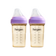 Hegen PPSU Baby Bottle - 3 to 6 Months - 240ml/8oz - Purple - 2-Pack