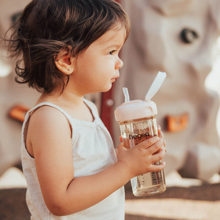 Hegen PPSU Straw Cup - 9 Months Plus - 330ml/11oz - Grey