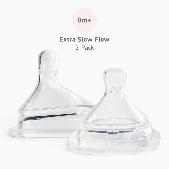 Hegen Nipple Extra Slow Flow, 2-Pack (0 months)