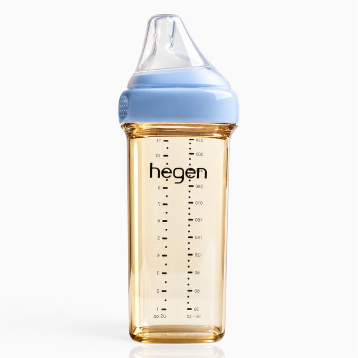 Hegen PPSU Anti-Colic Baby Bottle - 6 Months Plus - 330ml/11oz - Blue