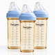 Hegen PPSU Anti-Colic Baby Bottle - 6 Months Plus - 330ml/11oz - Blue - 3-Pack
