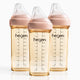 Hegen PPSU Anti-Colic Baby Bottle - 6 Months Plus - 330ml/11oz - Pink - 3-Pack