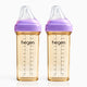 Hegen PPSU Anti-Colic Baby Bottle - 6 Months Plus - 330ml/11oz - Purple - 2-Pack