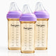 Hegen PPSU Anti-Colic Baby Bottle - 6 Months Plus - 330ml/11oz - Purple - 3-Pack