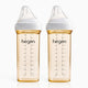 Hegen PPSU Anti-Colic Baby Bottle - 6 Months Plus - 330ml/11oz - 2-Pack - White