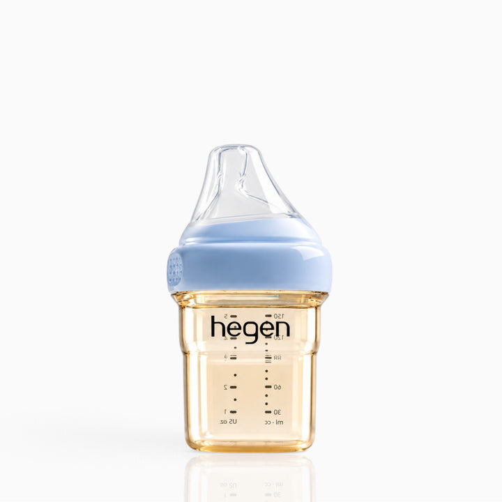 Hegen PPSU Anti-Colic Baby Bottle - 1 to 3 Months - 150ml/5oz - Blue