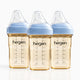 Hegen PPSU Anti-Colic Baby Bottle - 3 to 6 Months - 240ml/8oz - Blue - 3-Pack