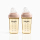Hegen PPSU Anti-Colic Baby Bottle - 3 to 6 Months - 240ml/8oz - Pink - 2-Pack