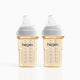Hegen PPSU Anti-Colic Baby Bottle - 3 to 6 Months - 240ml/8oz - 2-Pack - White