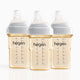 Hegen PPSU Anti-Colic Baby Bottle - 3 to 6 Months - 240ml/8oz - 3-Pack - White