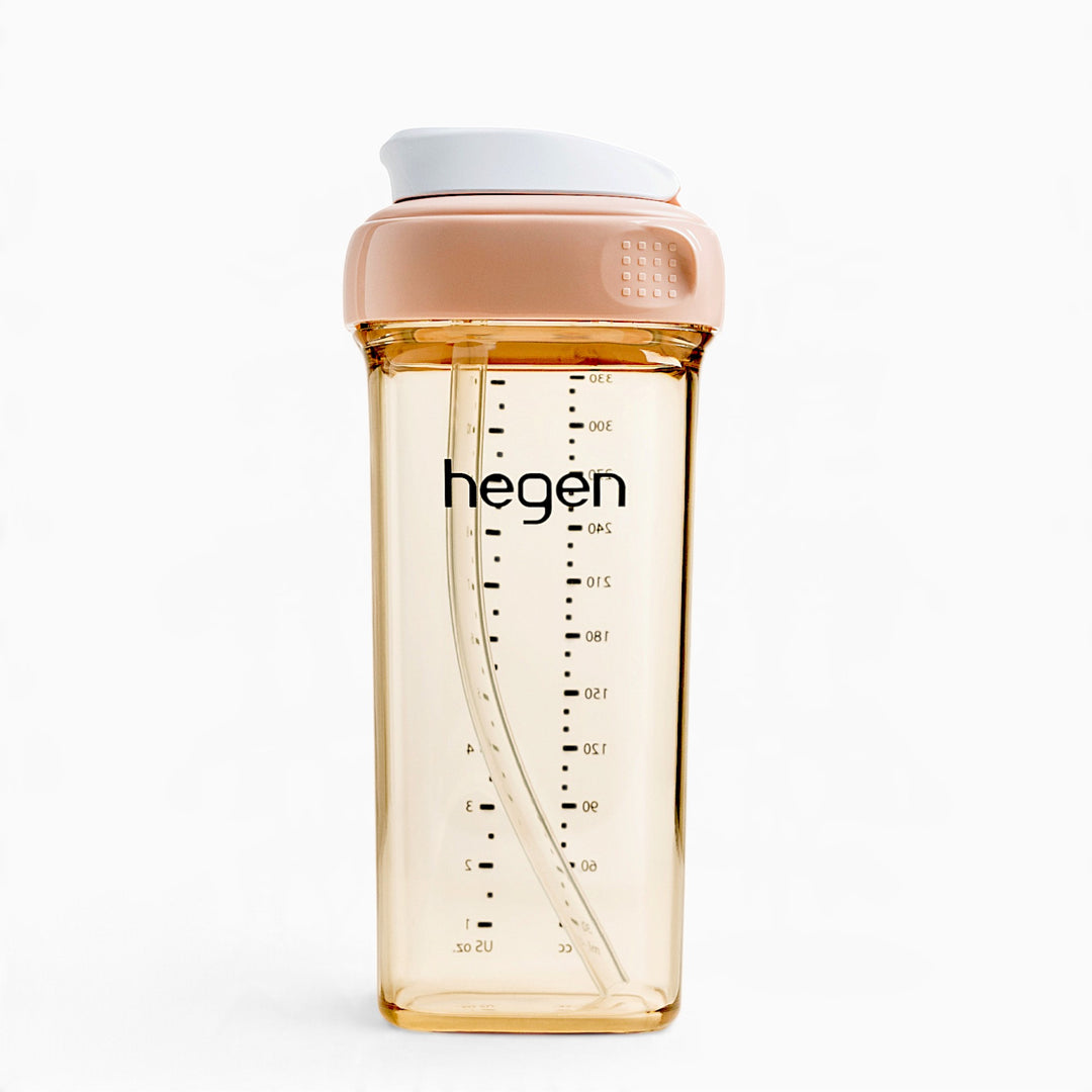 Hegen PPSU Straw Cup - 9 Months Plus - 330ml/11oz - Pink