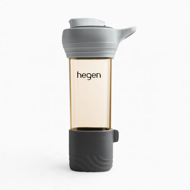 Hegen PPSU Lifestyle Bottle with Loop and Boot - 450ml/15oz - Slate Grey