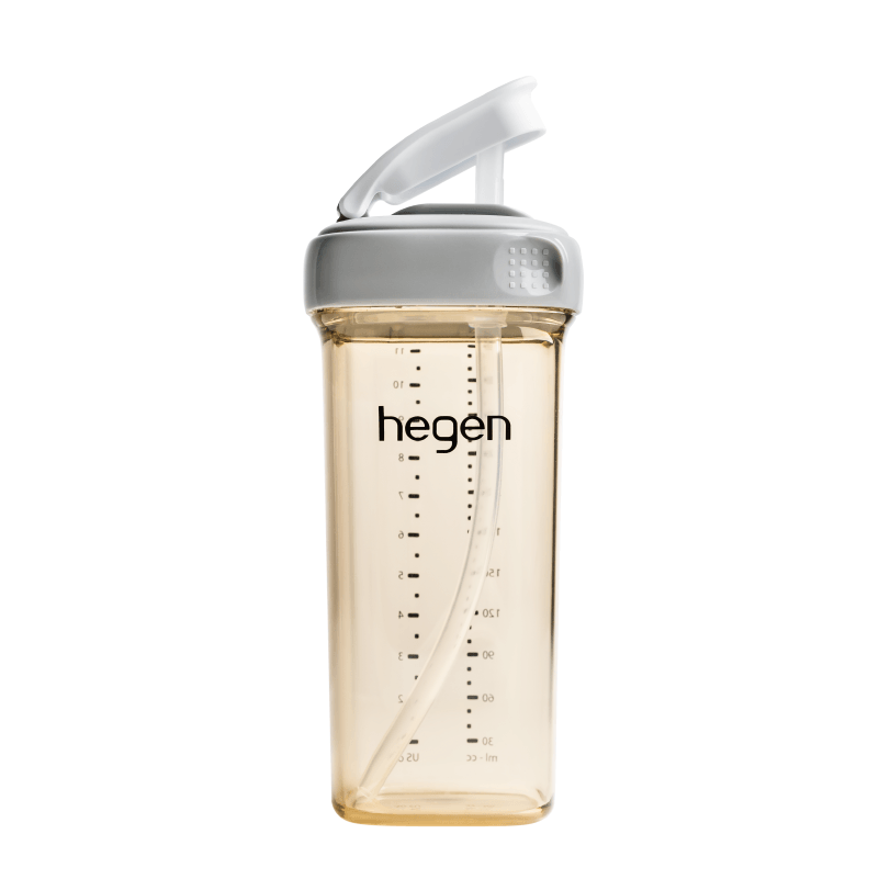 Hegen PCTO™ 330ml/11oz Straw Cup PPSU Grey (9 months and above) - hegen.us