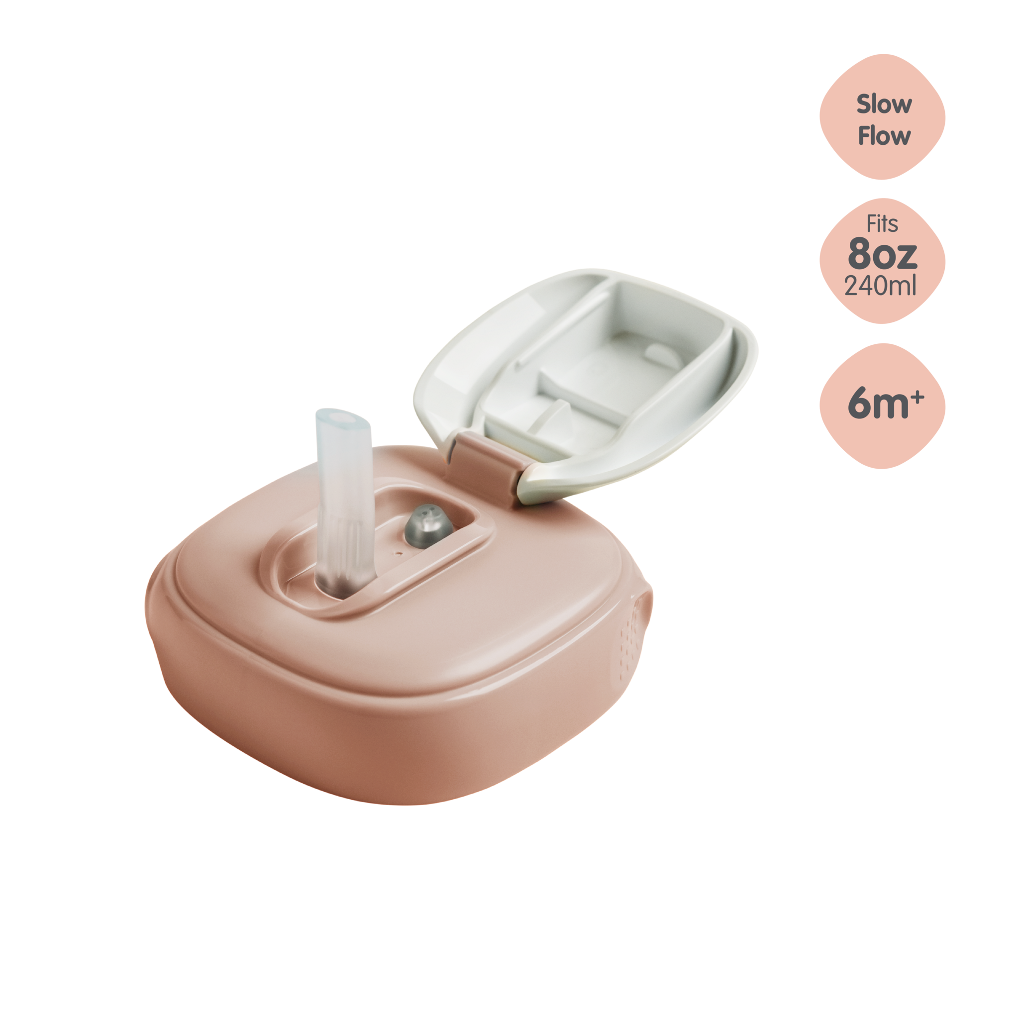 Hegen PCTO™ Straw Spout Pink (Slow Flow) - 6 months (Only for 8oz/240ml)