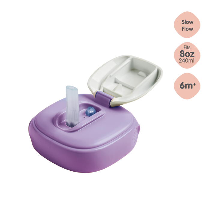 Hegen PCTO™ Straw Spout Purple (Slow Flow) - 6 months and above (Only for 8oz/240ml)