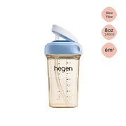 Hegen PPSU Straw Cup - 6 Months Plus - 240ml/8oz - Blue