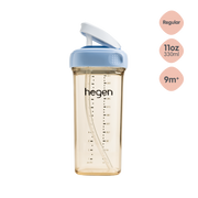 Hegen PPSU Straw Cup - 9 Months Plus - 330ml/11oz - Blue