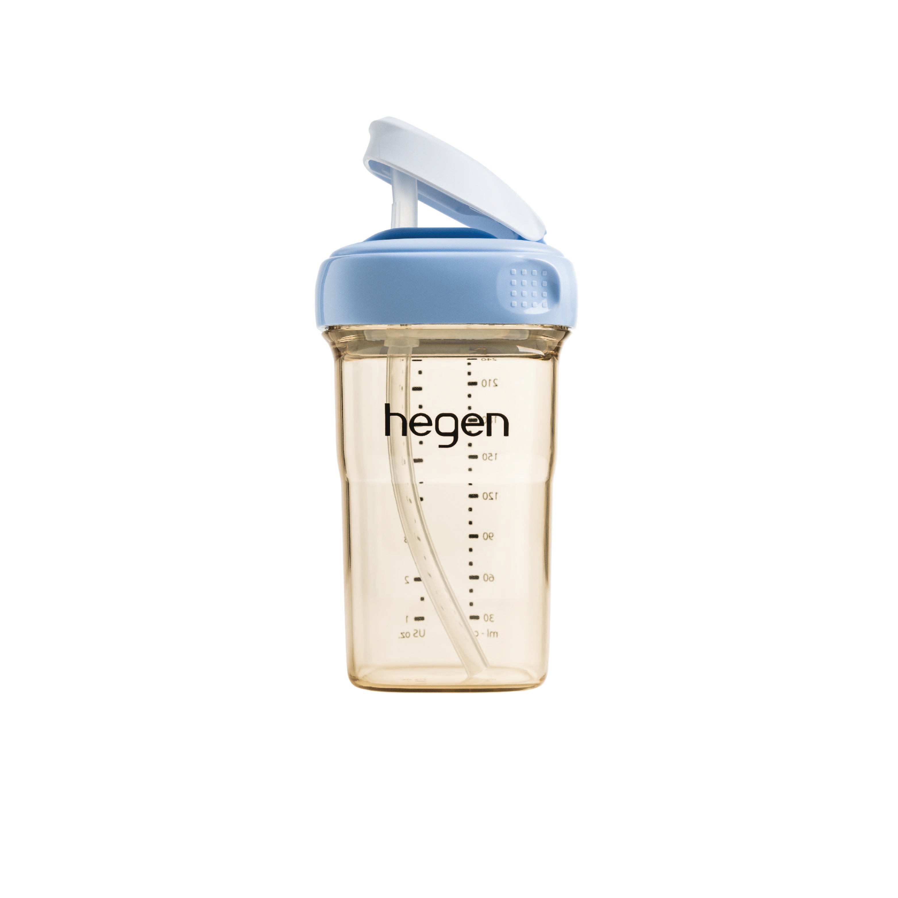 Hegen PCTO™ 240ml/8oz Straw Cup PPSU Blue (Slow Flow) suitable for 6 months and above