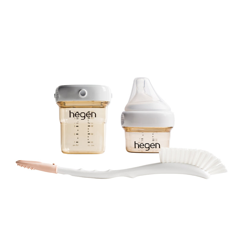 2oz Single Feeding Bottle with 5oz Storage & Bottle Brush